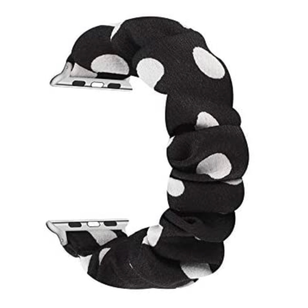 Apple Watch Band 38mm/40mm Black & White Polka Dot - Picture 2 of 7